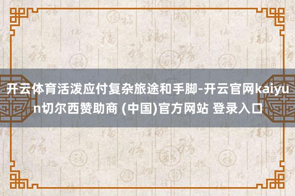 开云体育活泼应付复杂旅途和手脚-开云官网kaiyun切尔西赞助商 (中国)官方网站 登录入口