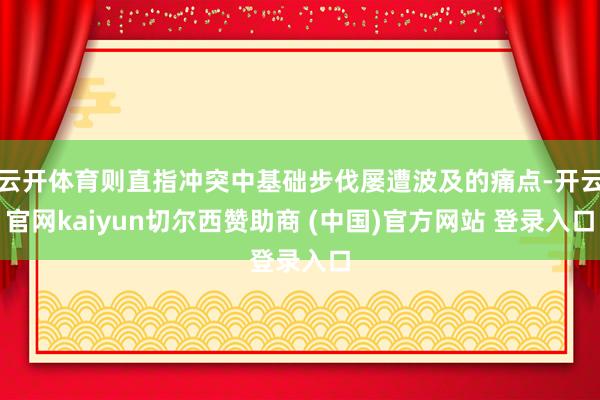 云开体育则直指冲突中基础步伐屡遭波及的痛点-开云官网kaiyun切尔西赞助商 (中国)官方网站 登录入口